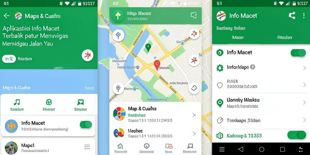 Antarmuka user-friendly 93337 untuk informasi kemacetan.