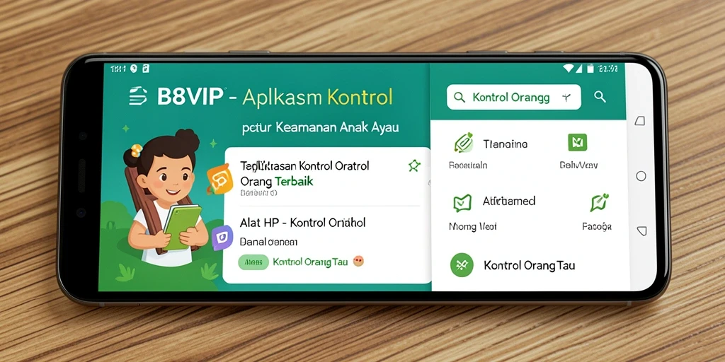 Antarmuka B8VIP yang sederhana dan mudah digunakan untuk kontrol orang tua.