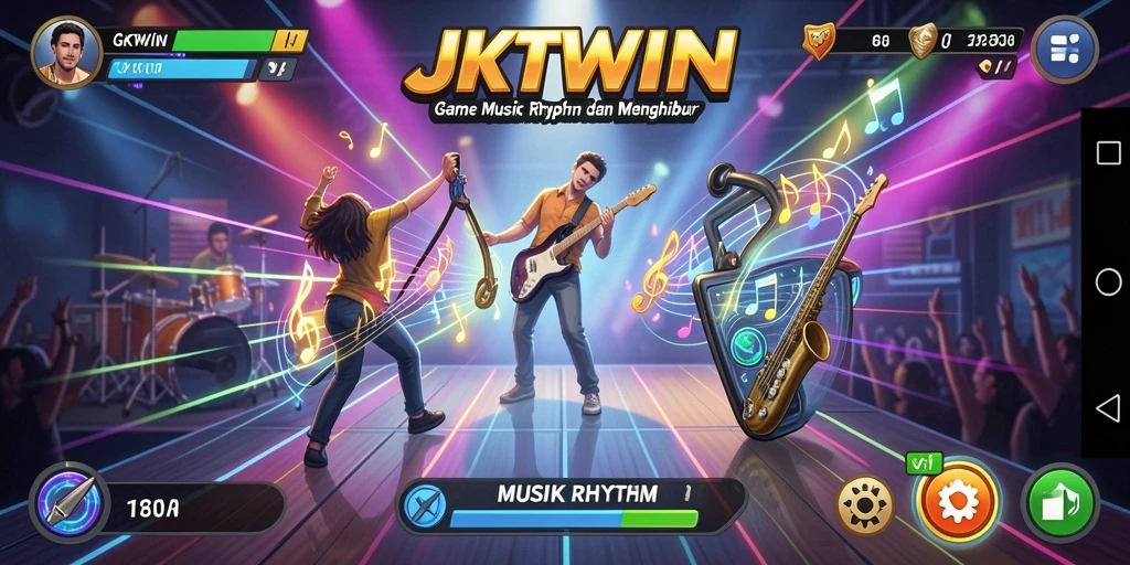Tampilan antarmuka JKTWIN yang menarik dan interaktif.