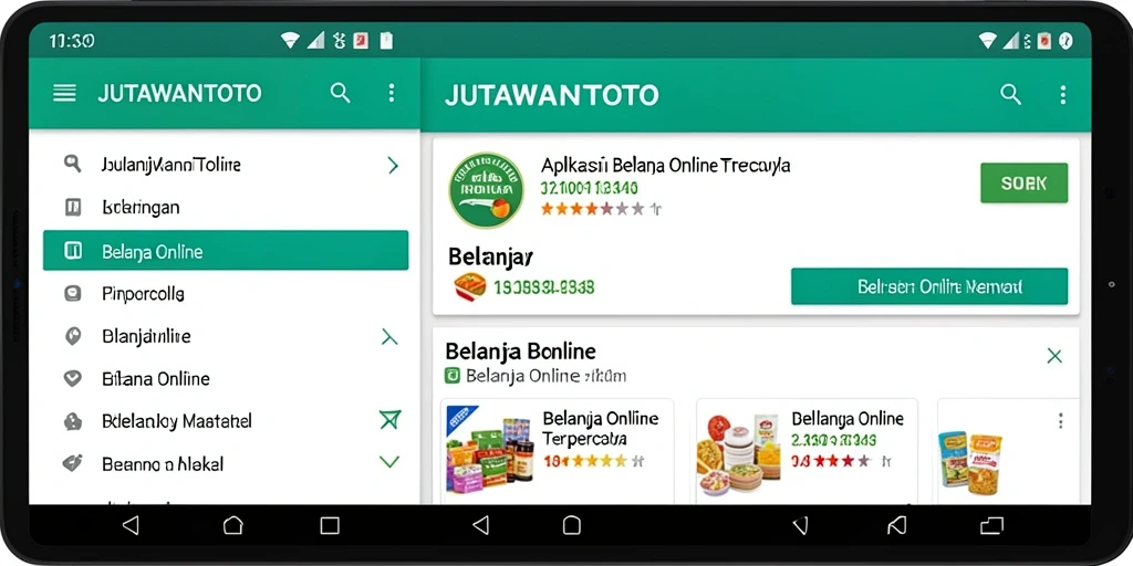 Antarmuka JUTAWANTOTO yang menarik dan fungsional untuk belanja online.