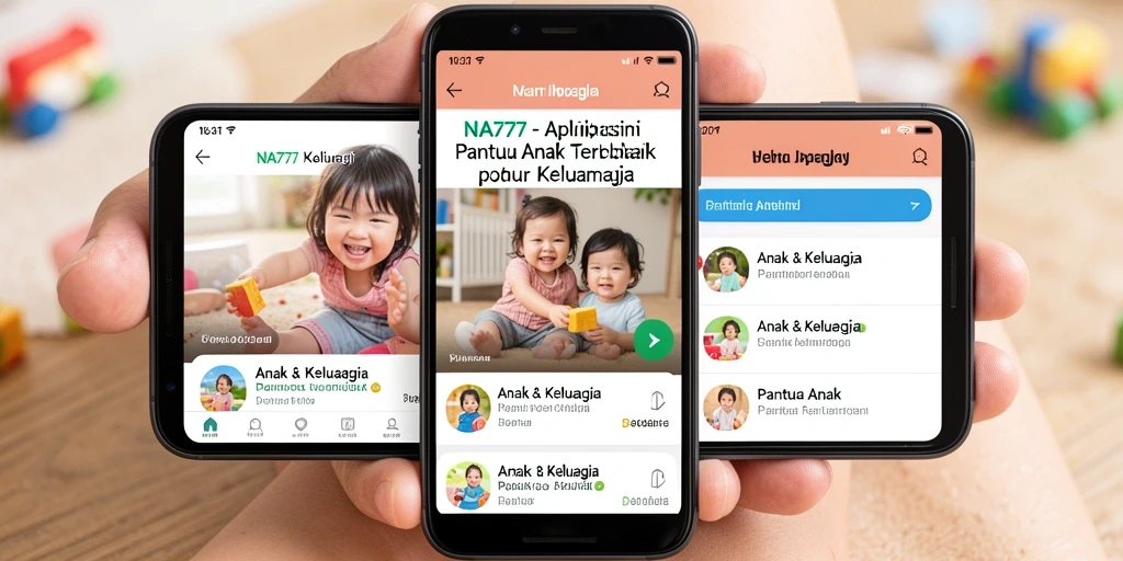 Tampilan antarmuka pengguna NA777 yang sederhana dan fungsional untuk Pantau Anak.