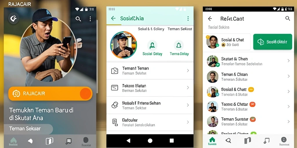 Tampilan antarmuka RAJACAIR yang user-friendly untuk Teman Sekitar.