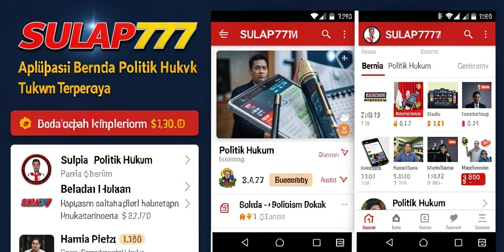 Tampilan antarmuka aplikasi SULAP777 yang informatif dan intuitif.